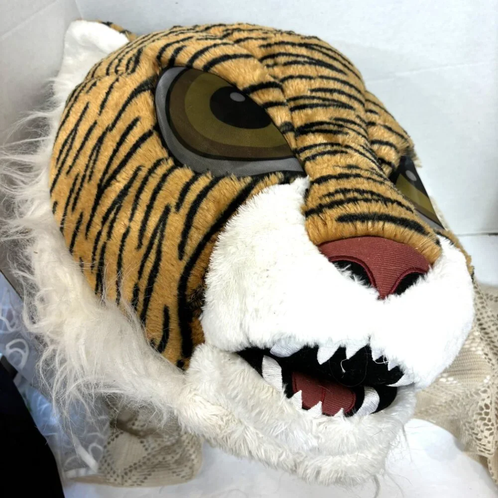 Dan Dee Big Greeter Heads Tiger Plush Mascot Head Adult Halloween